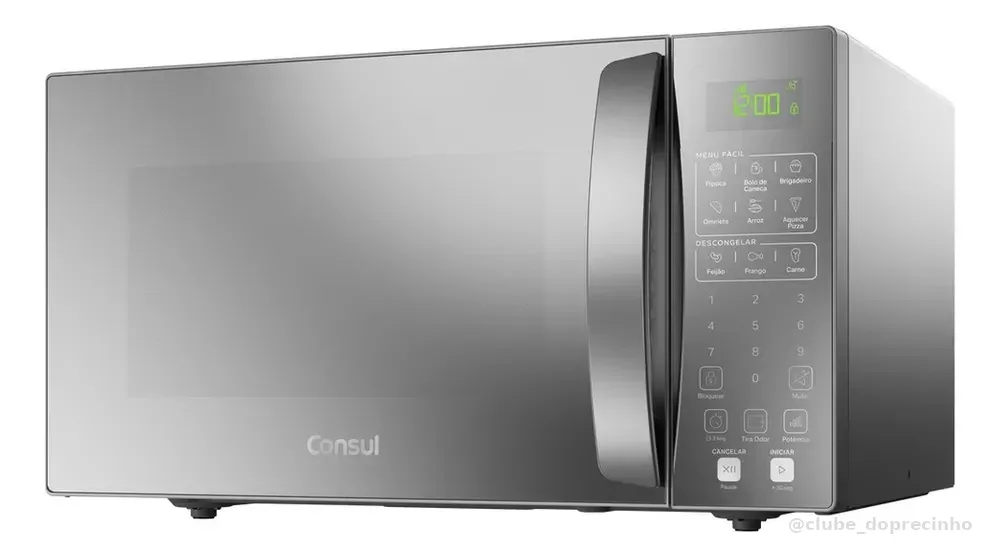 Micro-ondas Consul 32L Prata com Menu Fácil - CMS46AR