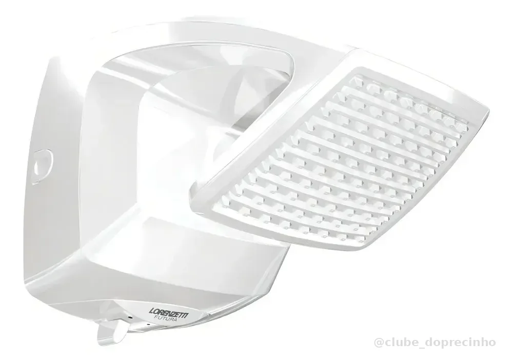 Lorenzetti Futura Ducha de Parede Multitemperaturas Design Moderno Branco 7500W 220v