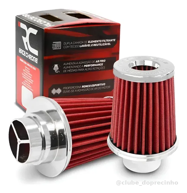 Filtro De Ar Esportivo Duplo Fluxo Universal Ronco Potencia