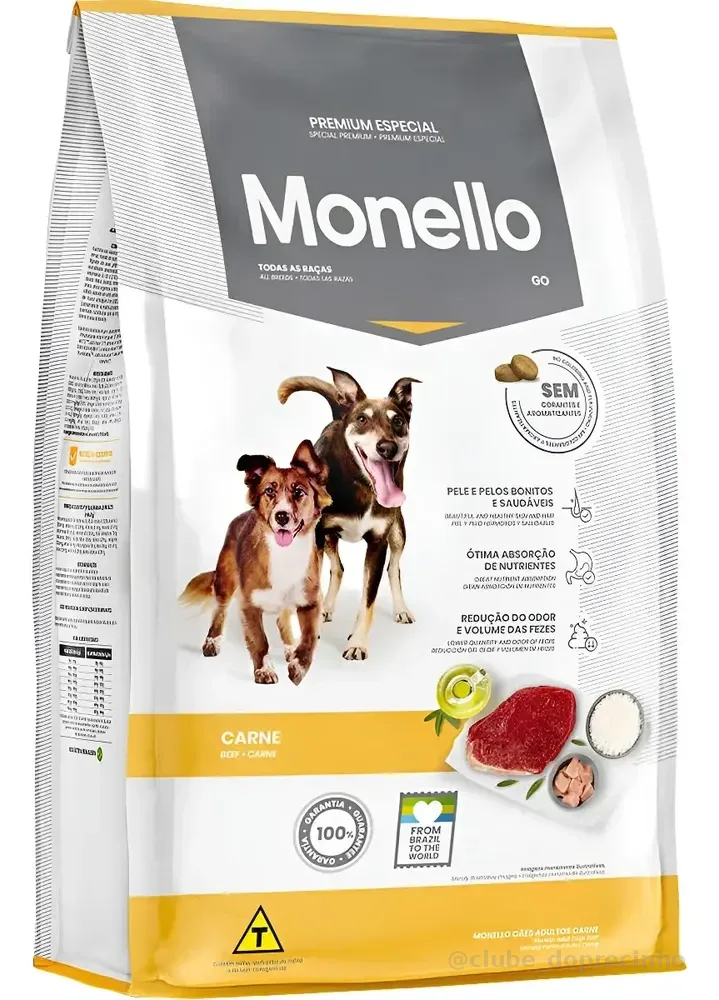Ração Monello Cães Adultos Go 15 Kg