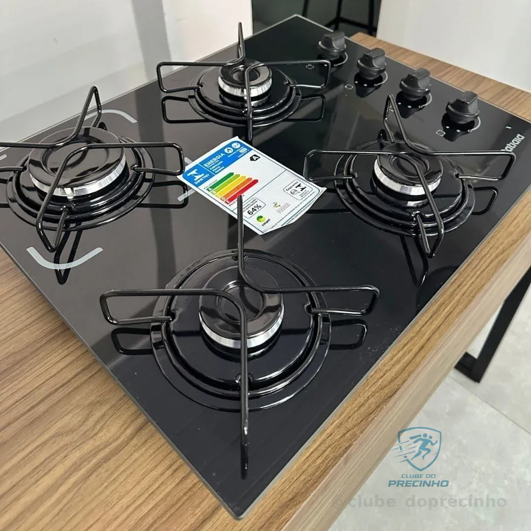 Cooktop Itatiaia Essencial 4 Bocas Cor Preto 127/220v
