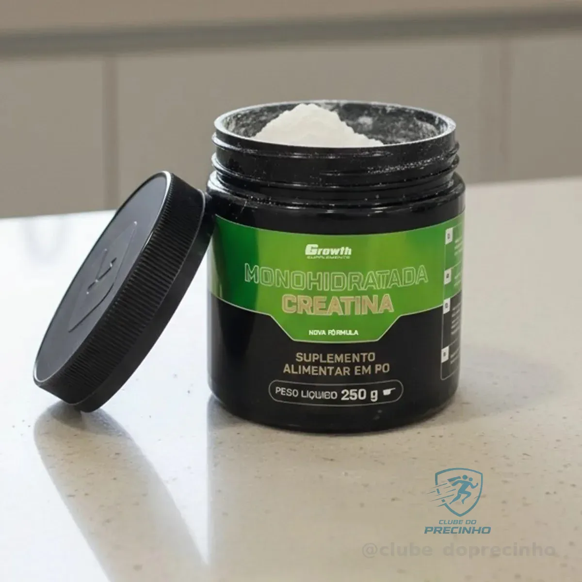 Creatina Monohidratada 250g Growth Supplements - Sem Sabor Em Pó