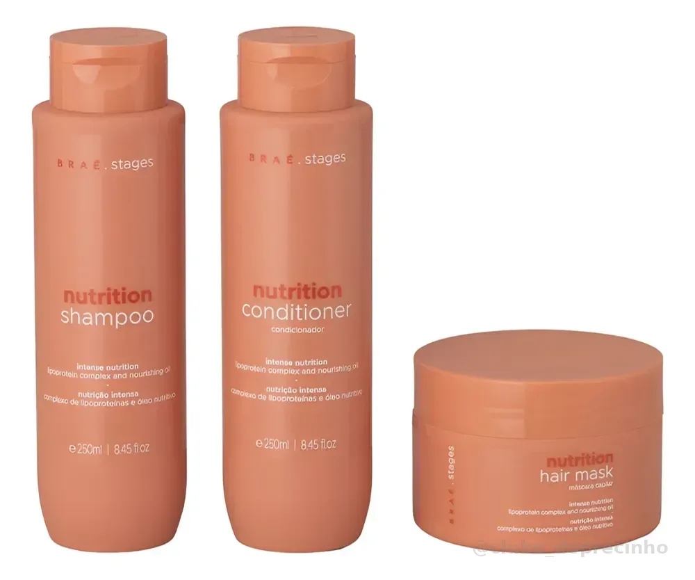 Kit Brae Para Nutrição Linha Braé Stages Nutrition - 3 Itens