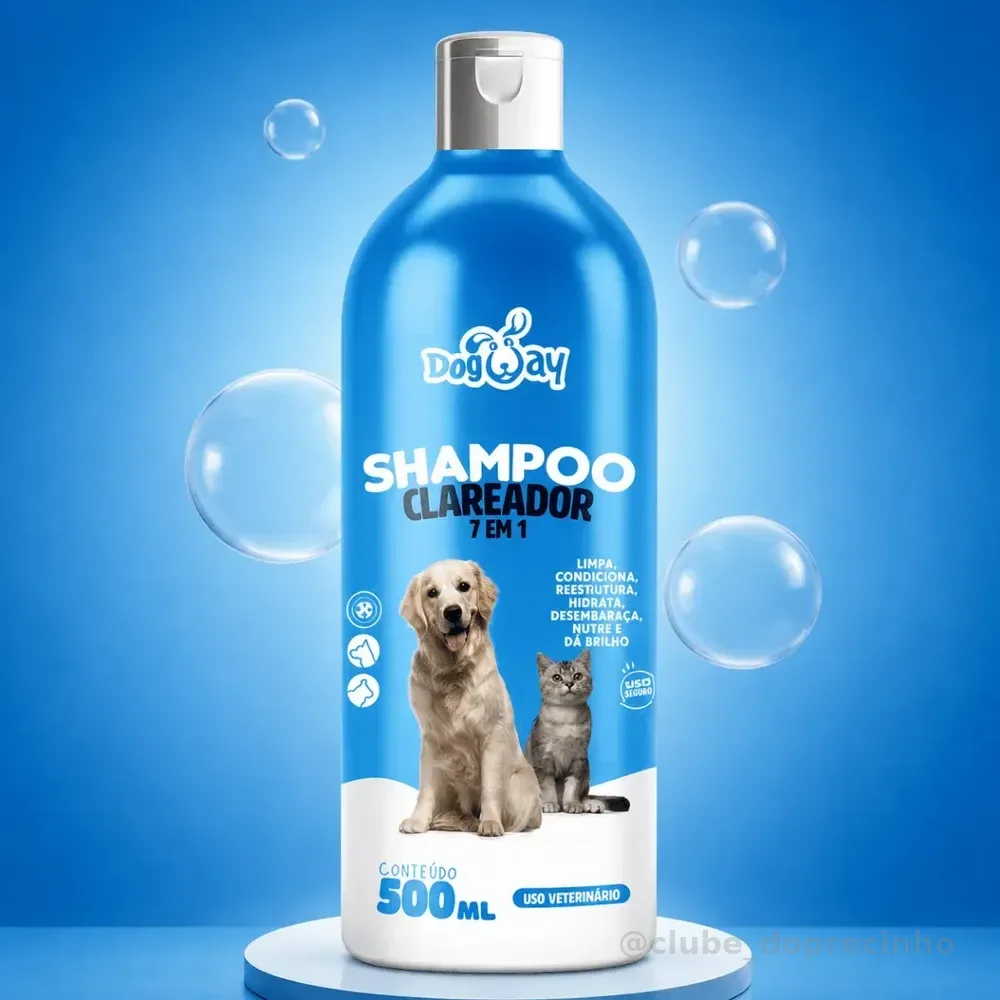 Shampoo Ou Condicionador Dog Way - 500ml - Genial Pets  Clareador