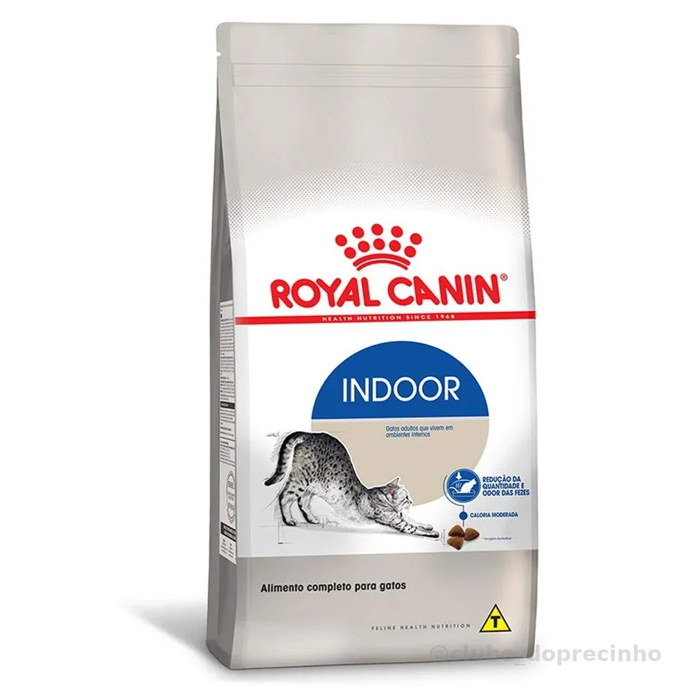 ROYAL CANIN Ração Indoor, Gatos Adultos 1,5kg Raça Adulto