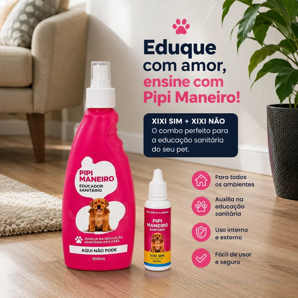 Kit Xixi Sim Xixi Não Educador Pet Para Sanitário Cães de Todos Os Tamanhos