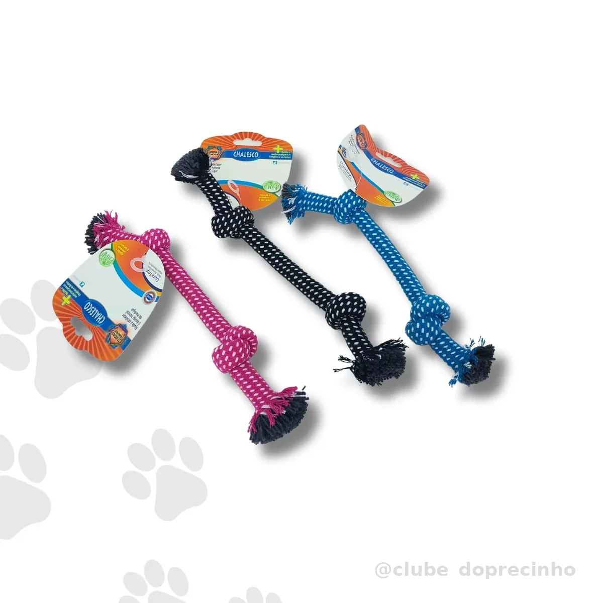 Chalesco Brinquedo de Corda Rope No para Cães (Cor Sortida)