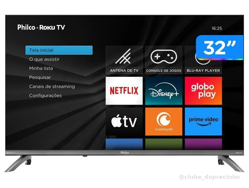 Smart TV 32" Philco P32CRB Roku TV