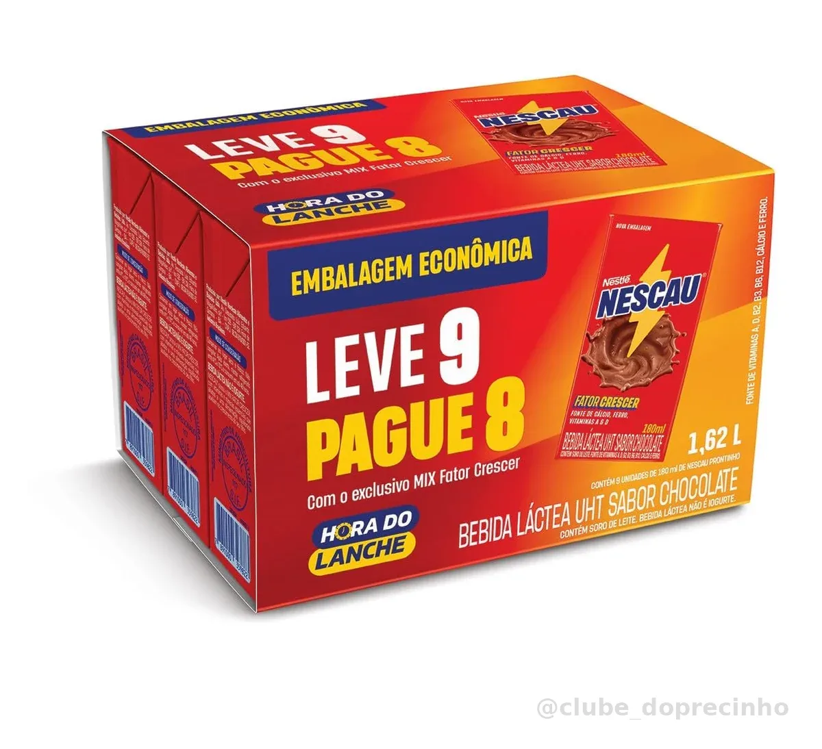 Bebida Láctea Nescau Prontinho 180ml Leve 9 Pague 8