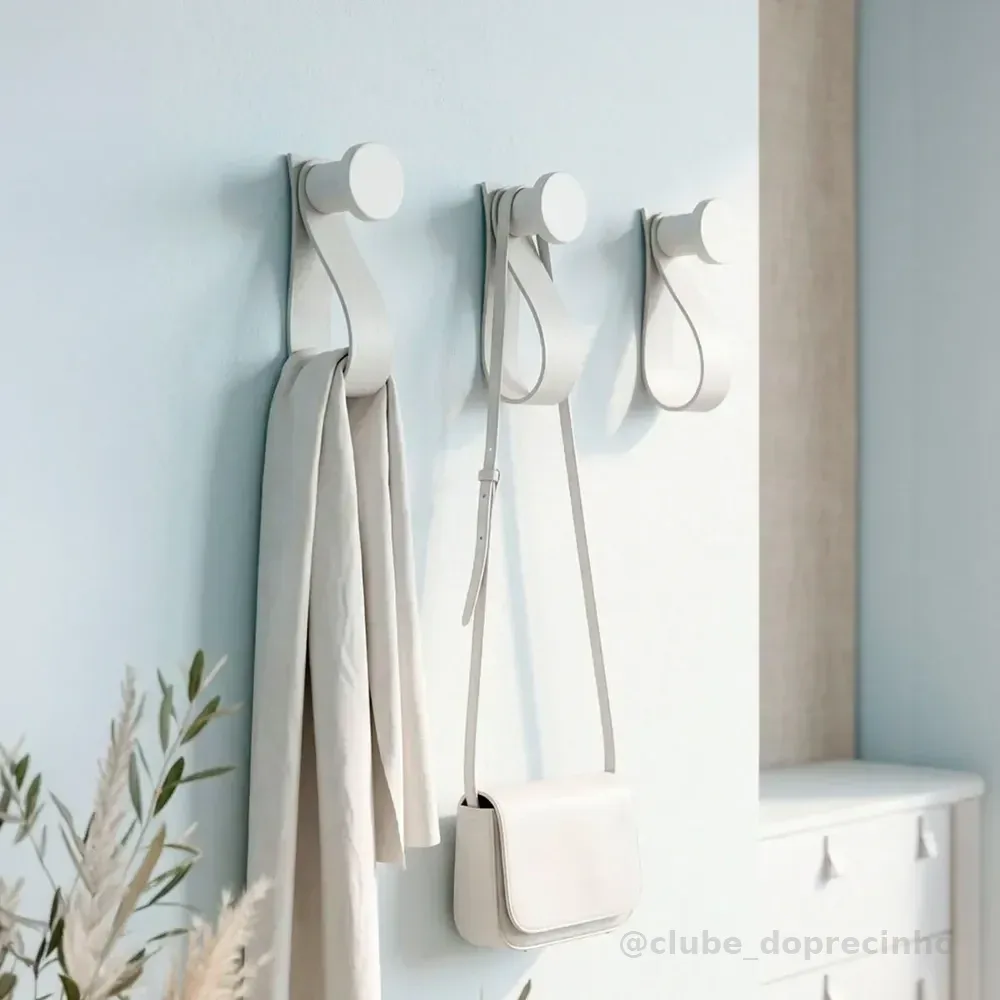 Kit 5 Suporte De Provador Pino Parede Cabideiro Decorativo Cabideiro Gelo