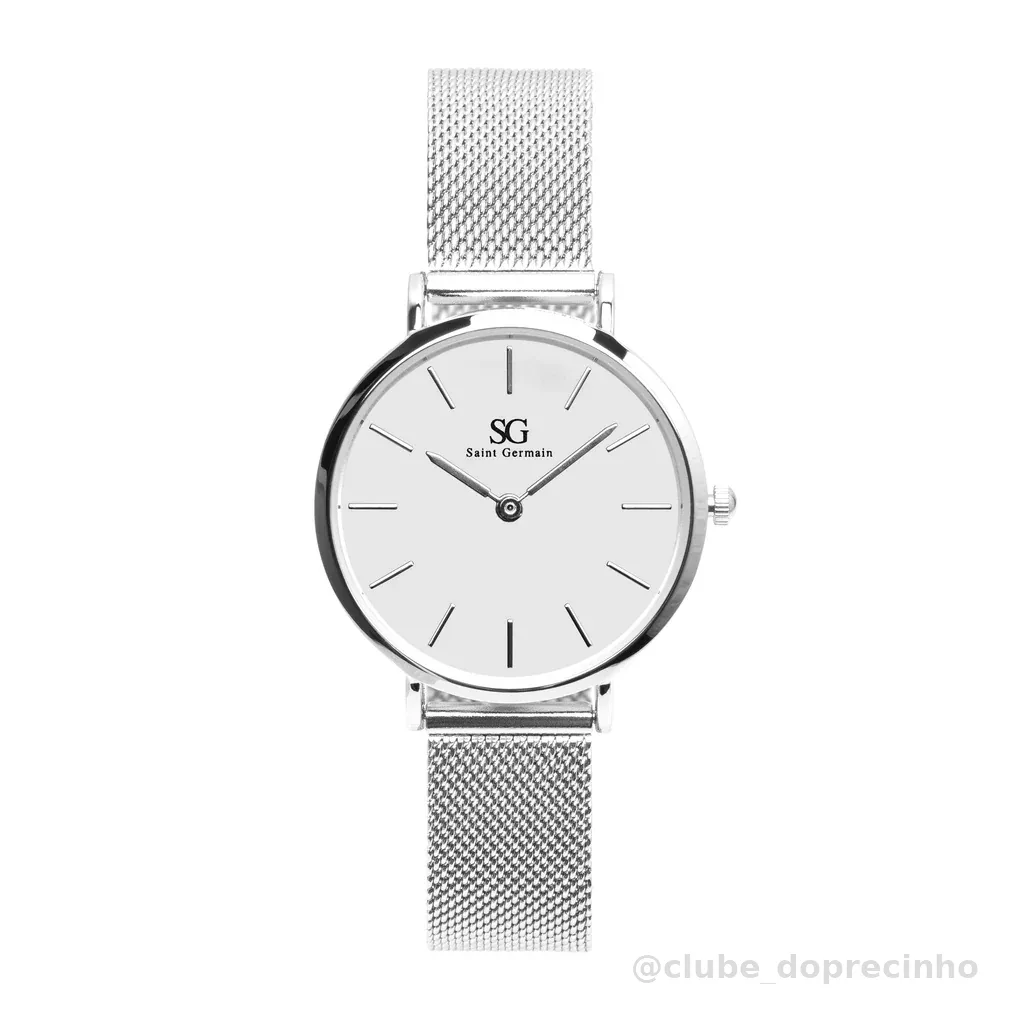 Relógio Feminino Prata Saint Germain Harlem Silver 32mm