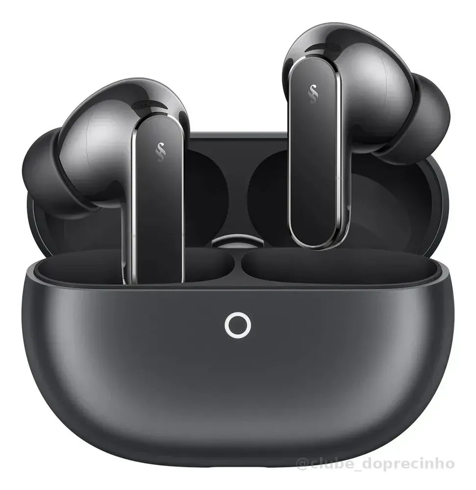 Fone de Ouvido Sem Fio HUAWEI FreeBuds Pro 5 Cancelamento de Ruído com IA de Motor Duplo Som Ultra Imersivo Chamadas Estáveis e Nítidas IP57 Até 38 horas Autonomia de Bateria Cinza