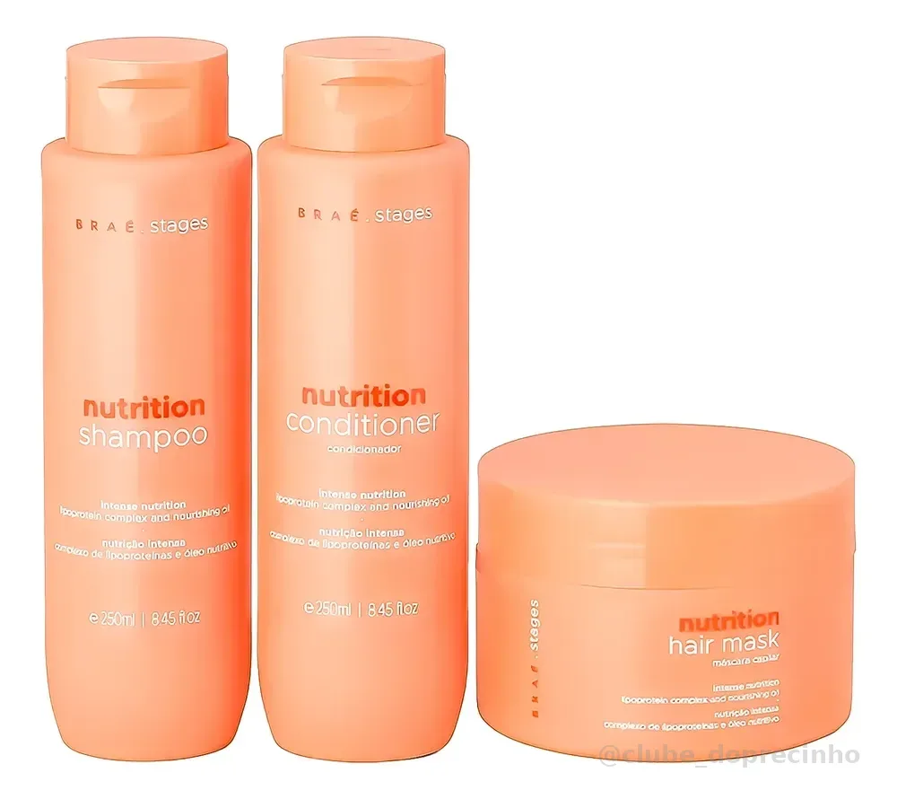 Kit Brae Para Nutrição Linha Braé Stages Nutrition - 3 Itens