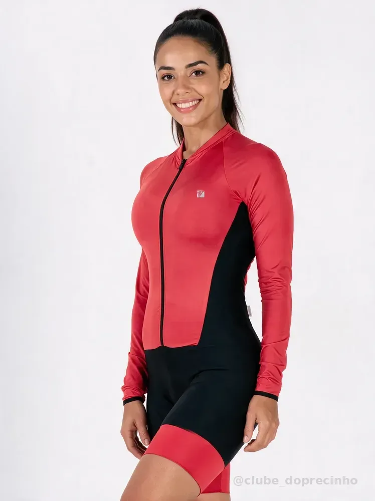 Macaquinho Ciclismo Feminino Longo