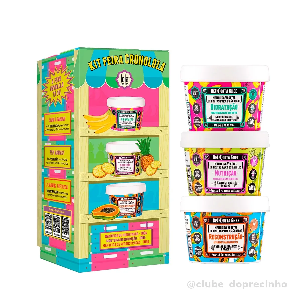 Lola Cosmetics Kit Cronograma Capilar Be(m) Dita Ghee - 3 Produtos