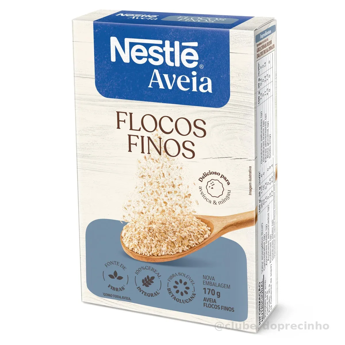 Nestlé Aveia Em Flocos Finos Caixa 170G