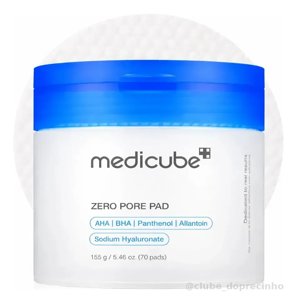 Medicube Zero Pore Pad 2.0 - 70 Almofadas Tônicas Faciais Momento de Aplicação Dia/Noite Tipo De Pele Todo Tipo De Pele