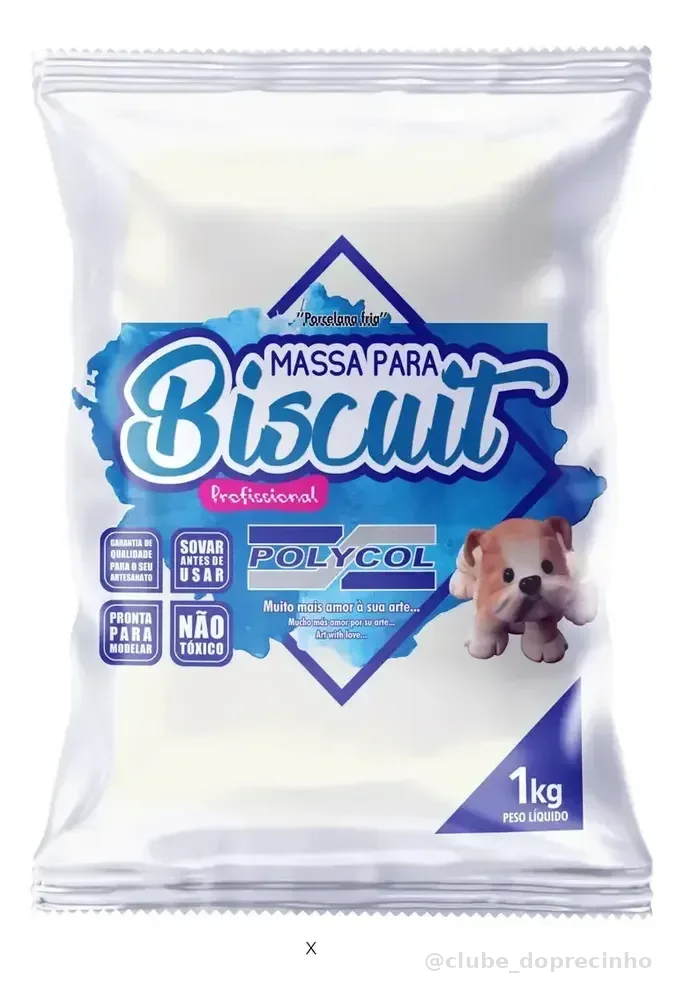 Polycol Massa De Biscuit Natural 1 Kg