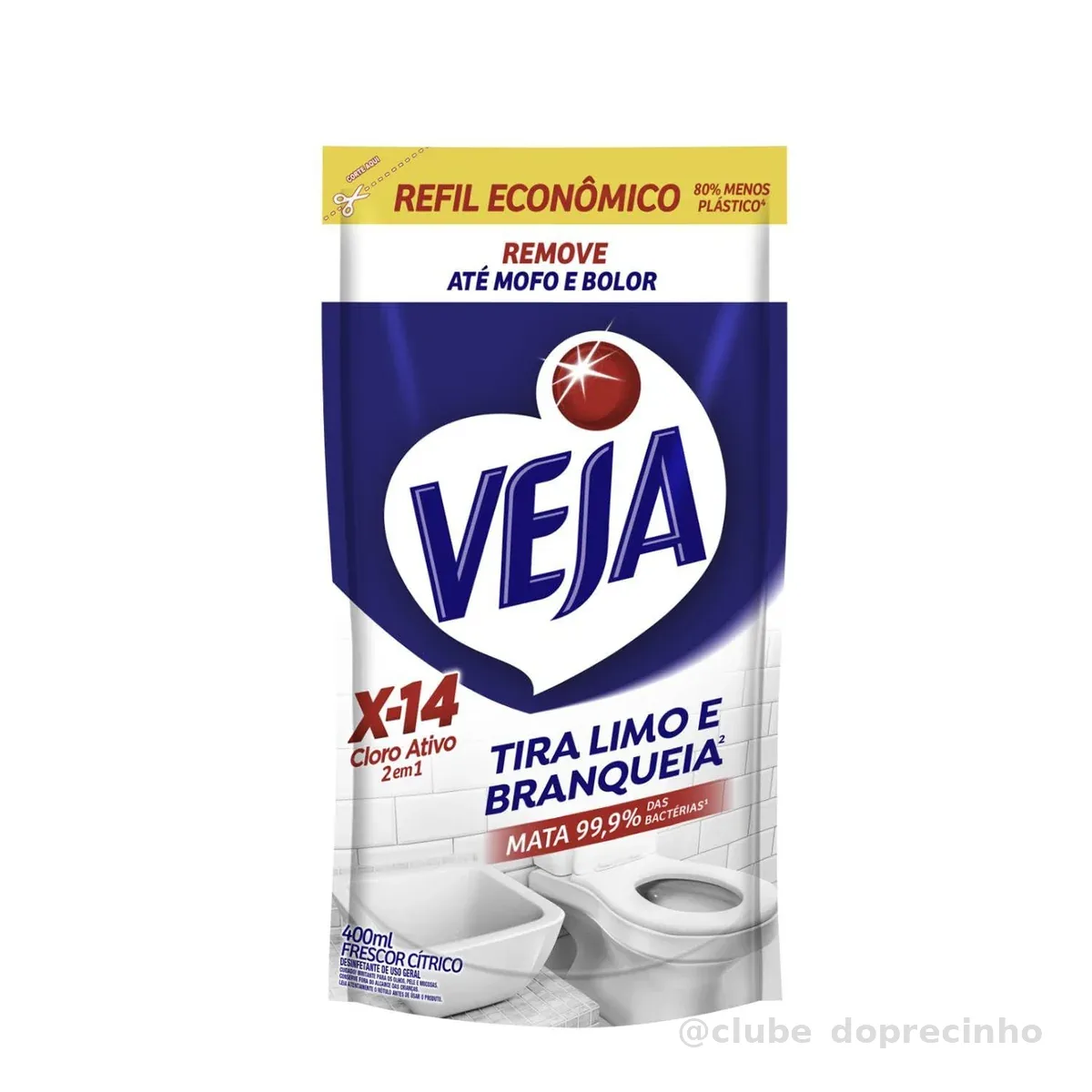 Veja X14 Limpador Tira Limo 400ml Refil