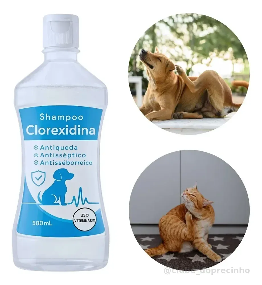 Shampoo Clorexidina Pet Para Dermatite Seborreica Canina Neutro