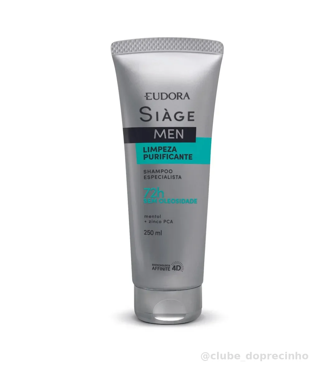 EUDORA SIÀGE SHAMPOO LIMPEZA PURIFICANTE MEN 250ML