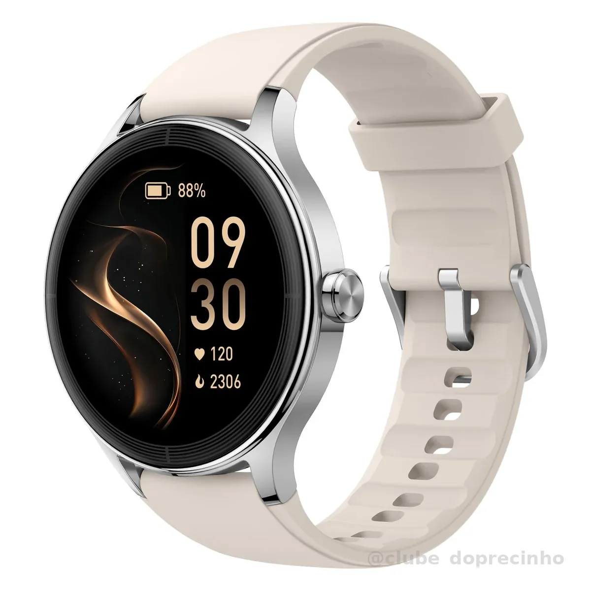 Bettdow SmartWatch, Relogio Smartwatch Feminino, 1.27" Ecrã tátil, à prova d'água IP68, 100+ Modos Esportivos, chamada Bluetooth, Compatível com Android iOS, voz por IA (Bege)