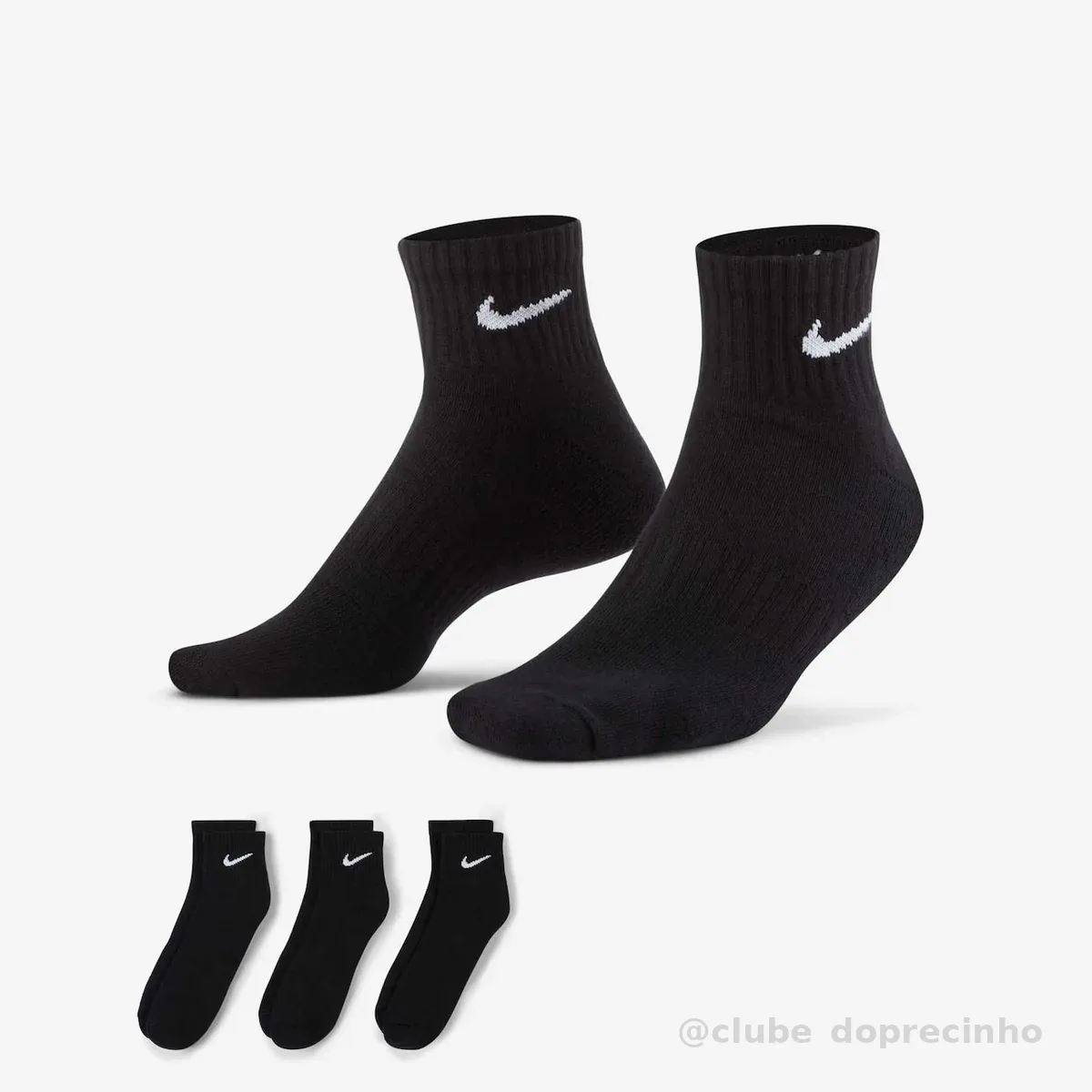 Meia Nike Everyday Cushion (3 pares) Unissex