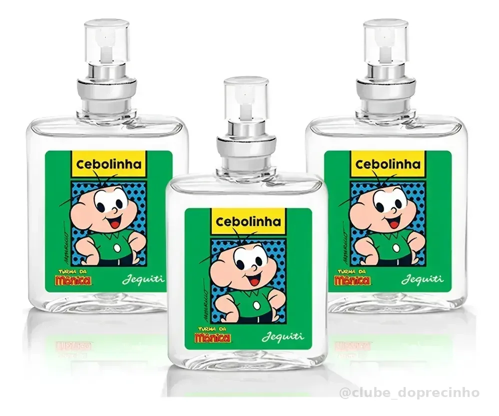 Kit 3 Perfume Infantil Cebolinha Jequiti 25ml Turma Da Monica