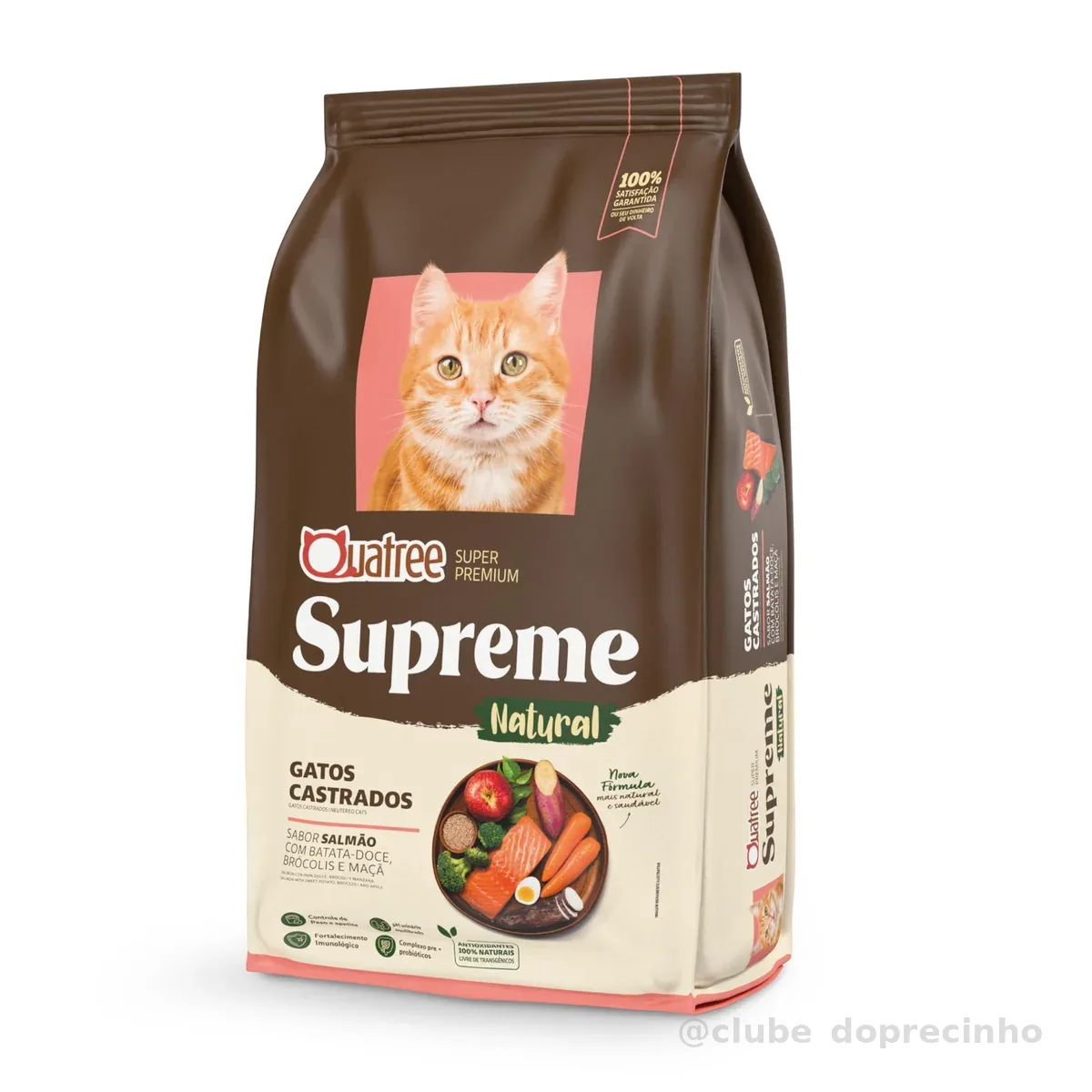 Quatree Supreme Ração para Gatos Castrados Salmao 10.1kg