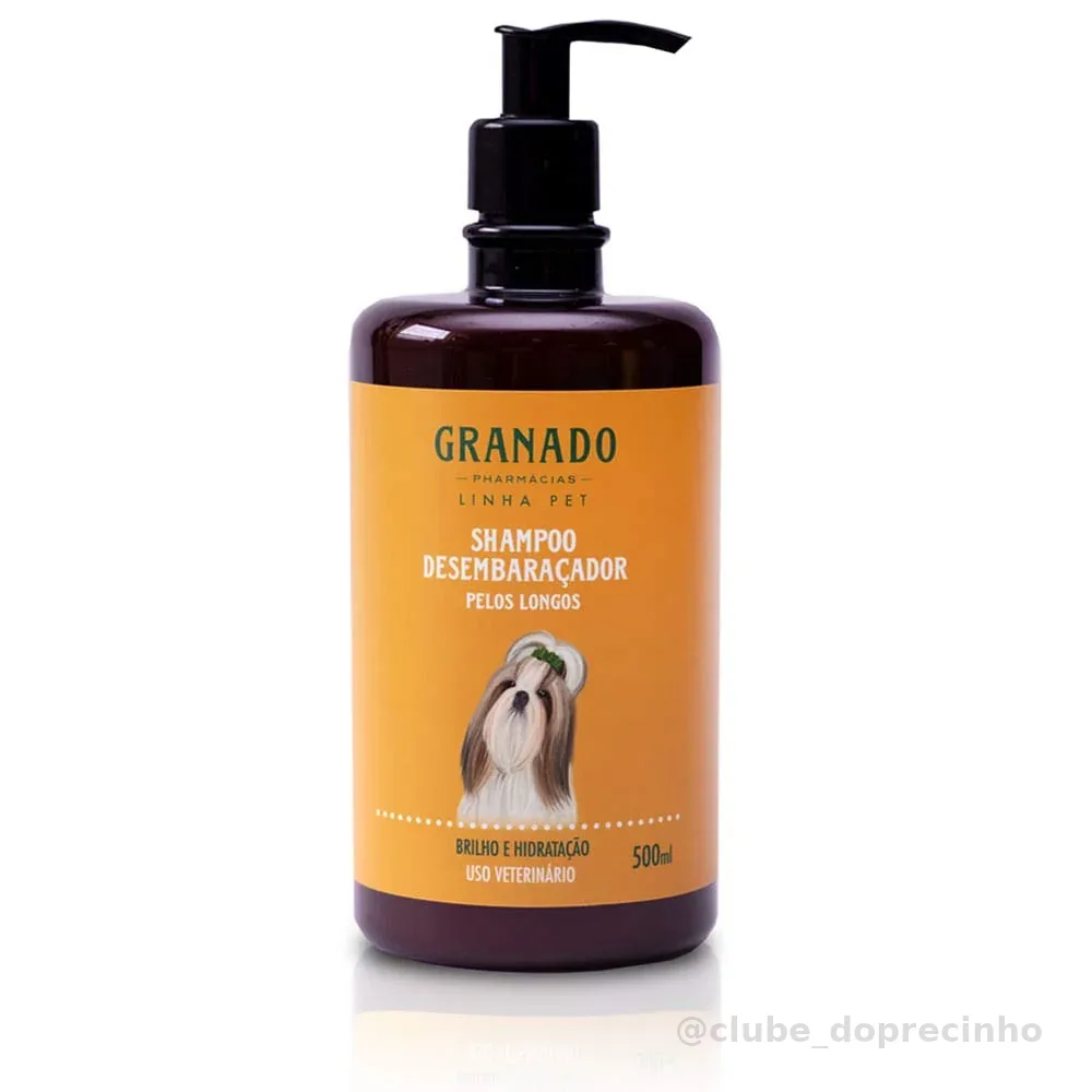 Granado Shampoo Pet Desembaraçador Para Pelos Longos, 500ml