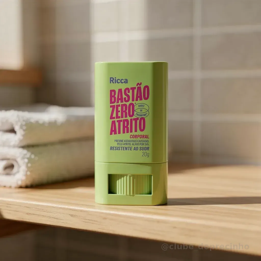 Bastão Zero Atrito Corporal Ricca 20g Antiassaduras Antiassaduras