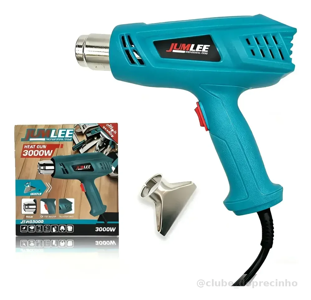 Soprador Térmico 3000w Com Acessório E Alta Potência 110v Azul-aço 127v
