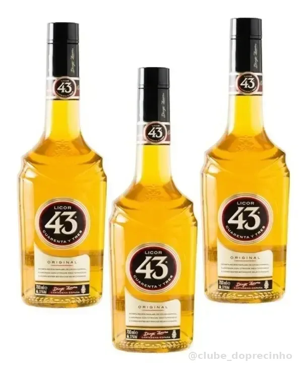 Kit 3 garrafas Licor 43 Tradicional 700ml