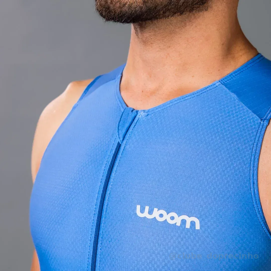 Macaquinho Para Triathlon Woom 140 Masculino Azul  P