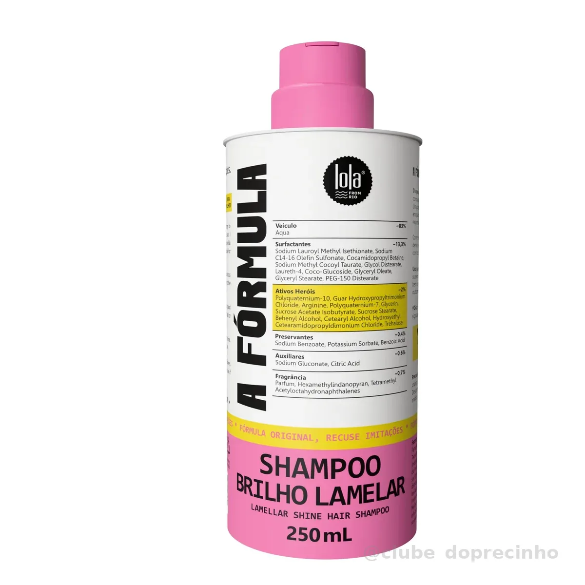 Lola From Rio Shampoo A Fórmula Brilho Lamelar 250 ml