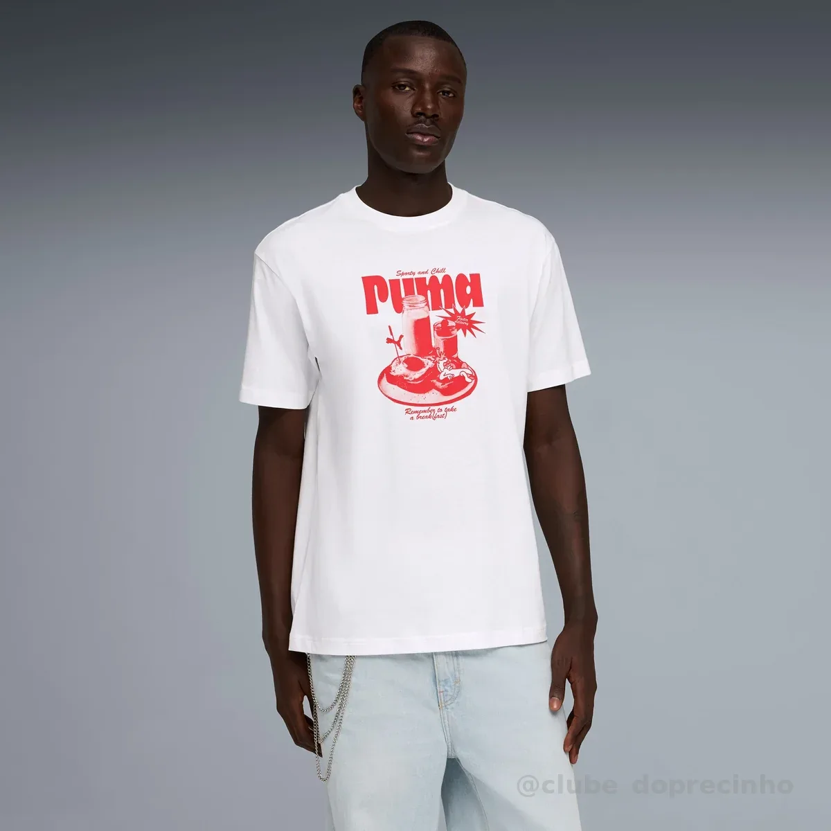 Camiseta Graphic Relaxed Breakfast Masculina