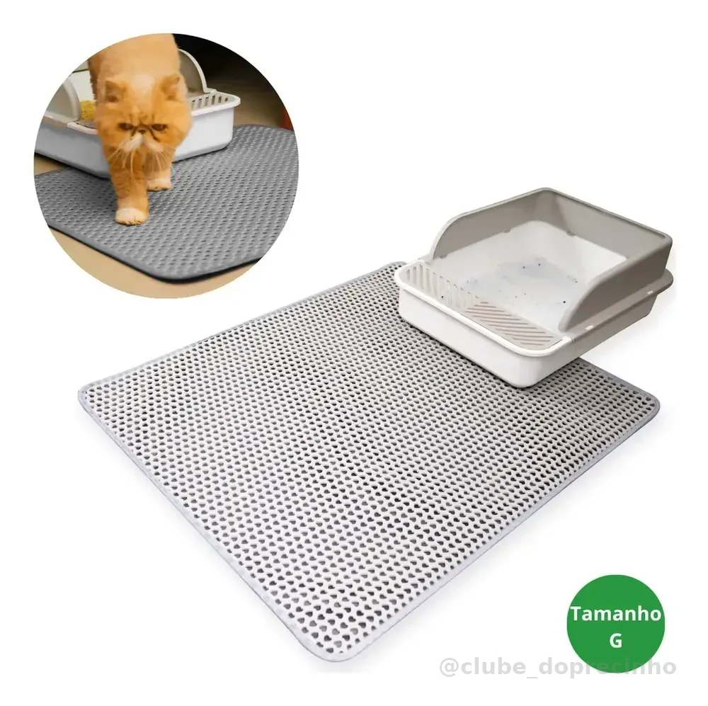 Tapete Higiênico Duplo Para Caixa De Areia De Gato