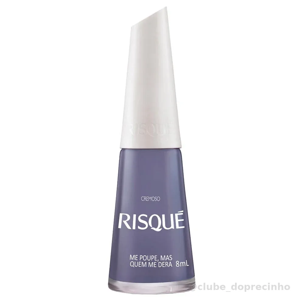 Esmalte Risqué Cremoso Azul Cinza Me Poupe Mas Quem Me Dera 8ml