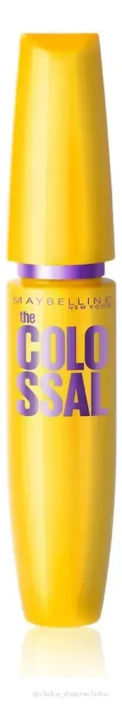 Máscara de Cílios Lavável, Longa Duração, 9x Mais Volume e Definição, Não Empelota, Cor Preto, The Colossal Volum' Express Maybelline NY, 8ml