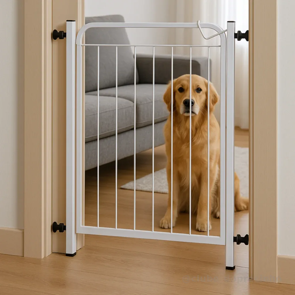 Portão Pet Grade Para Cachorro 68cm A 132cm Cercado de Proteção Promoção