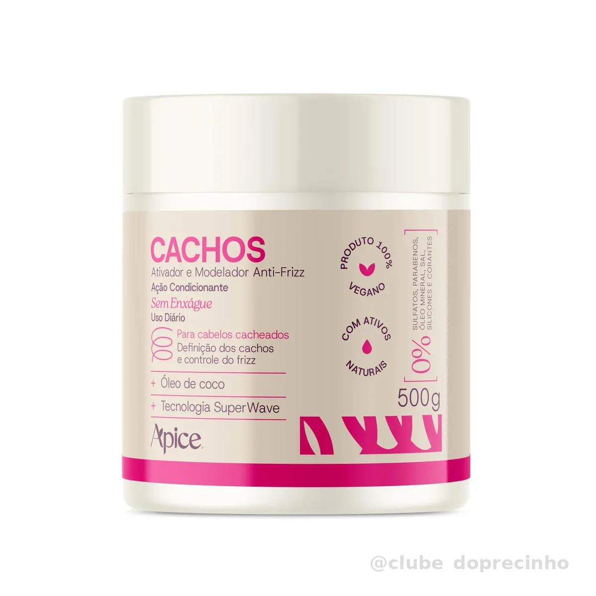 Ápice Ativador e Modelador de Cachos Essence Anti-Frizz | Definição e Movimento Natural | 500g