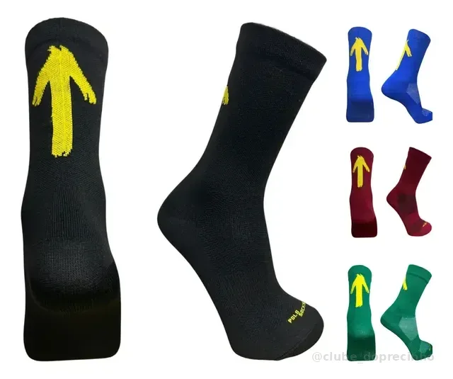 Meia Seta Amarela Caminho Da Fé Mtb Speed Bike Caminhada