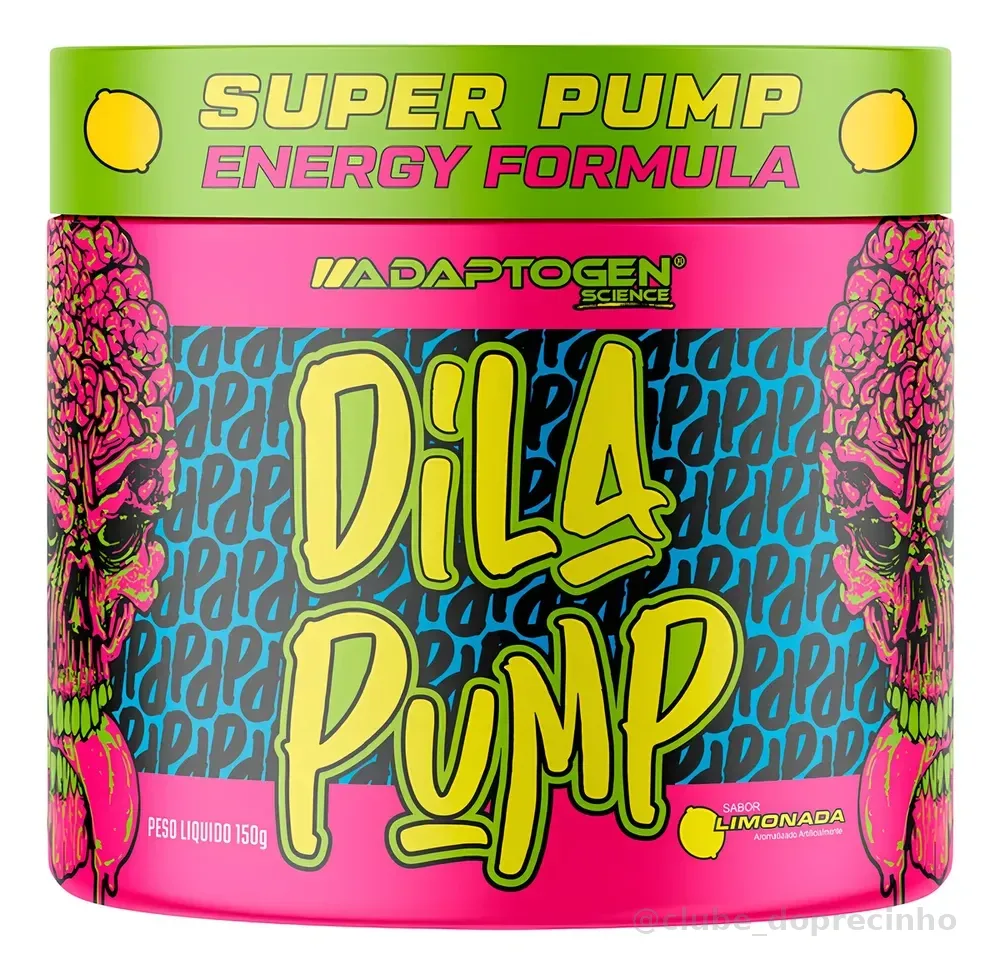 Dila Pump 150g Pré Treino E Vasodilatador - Adaptogen Sabor Limonada