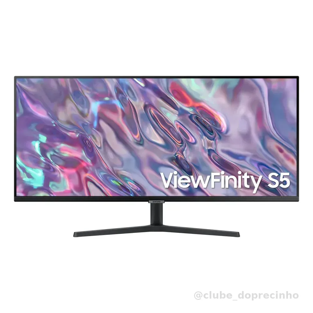 Monitor Samsung ViewFinity S5 34” UWQHD VA LS34C500GALMZD 100Hz 5(GTG) HDMI Headphone Display Port