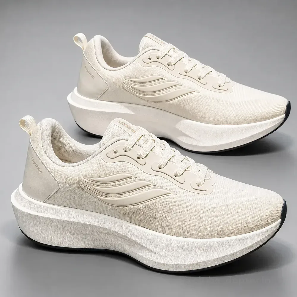 Tênis Masculino Feminino Academia Corrida Leve New Estiloso Bege Fênix 37 Br