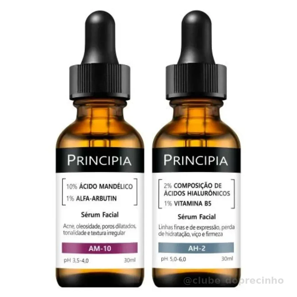 Kit 2 Séruns Principia Mandélico + Hialurônicos