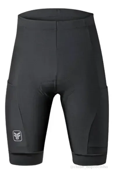 Bermuda Ciclismo Masculina Free Force Basic Preto