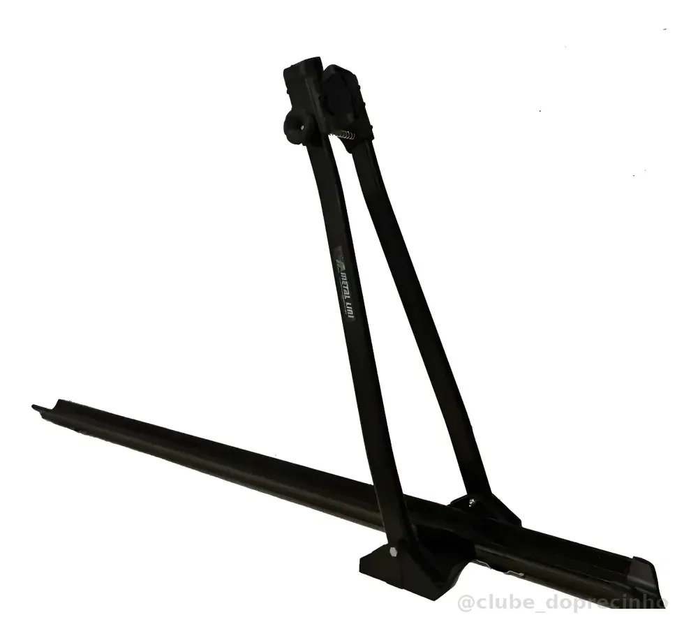 Transbike Metallini Calha Alumínio Para 1 Bike Teto Preto