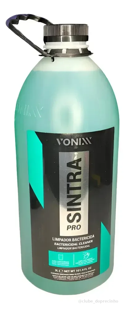 Limpador Interno Veículos Vonixx Sintra Pro 3 Litros Bactericida Azul