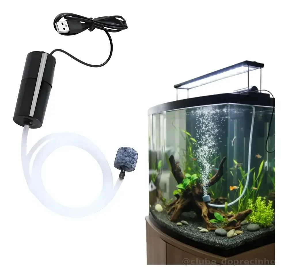 Bomba De Ar Oxigenio 12v Aquários Portátil Peixe Tanque 12v 12v